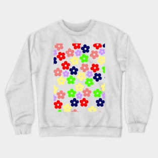 Bib flower -  Flower Pattern Crewneck Sweatshirt